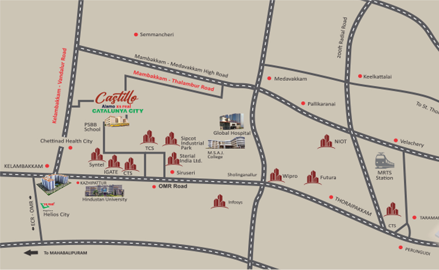 castillo Locatio Map